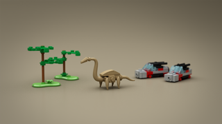 Illustration for article titled Microscale LEGO Jurassic Park Has All The Highlights
